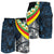 Polynesian Hawaii Men's Shorts - Kanaka Maoli With Plumeria Style - Polynesian Pride