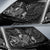 Kosrae Auto Sun Shades Turtle Hibiscus Black - Polynesian Pride