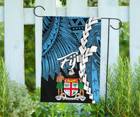 Fiji Polynesian Flag - Tribal Wave Tattoo Flag Style - Polynesian Pride