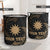 Nauru Polynesian Custom Personalised Laundry Basket - Gold Tribal Wave - Polynesian Pride