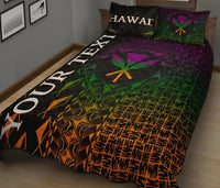 Hawaii Custom Personalised Quilt Bed Set - Kanaka Maoli Rocket Style - Polynesian Pride