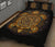 Polynesian Quilt Bed Set - Gold Sea Turtle Maori Style - Polynesian Pride