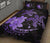 Hawaii Polynesian Turtle Plumeria Quilt Bed Set - Pog Style Purple - Polynesian Pride