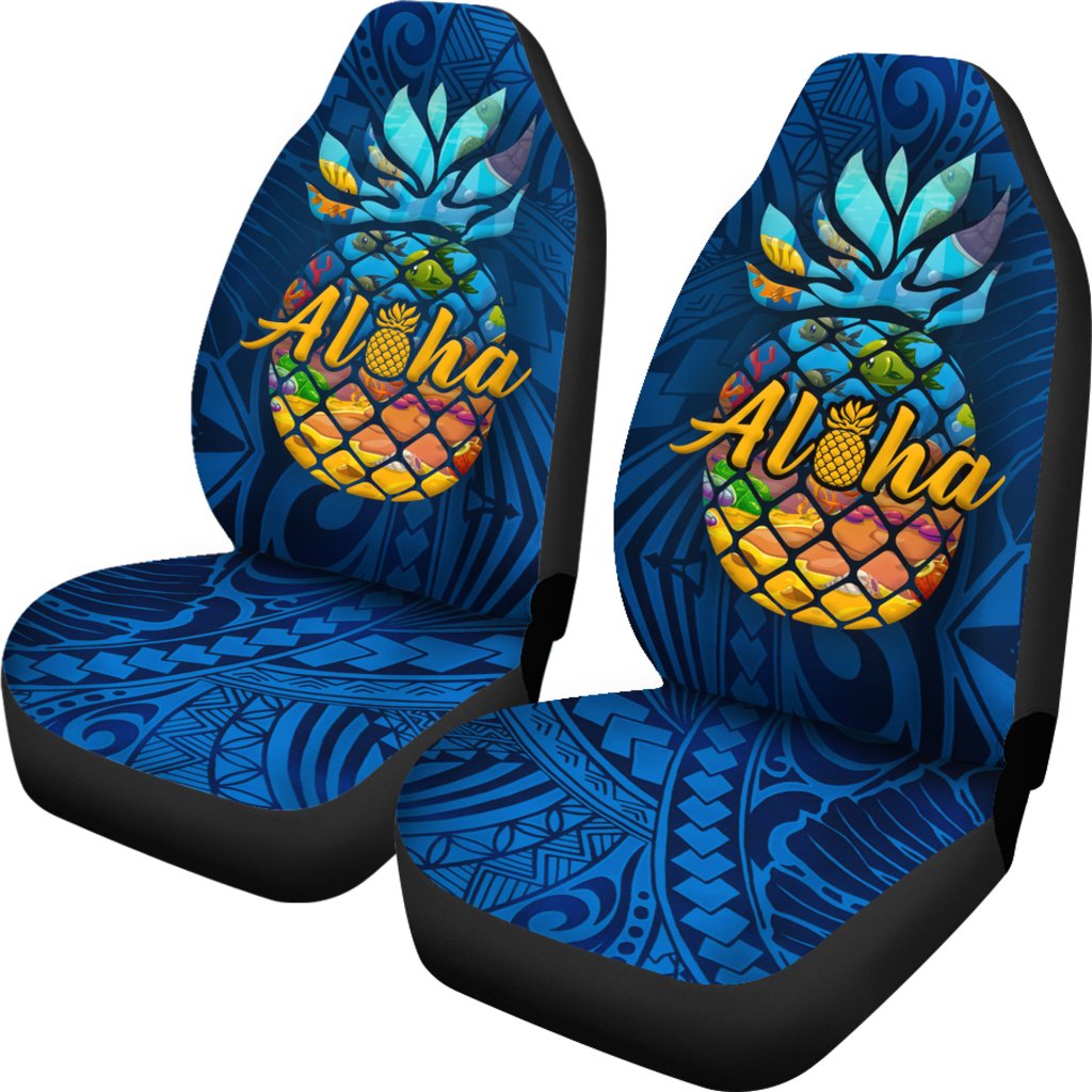 Hawaii Car Seat Covers - Aloha Pineapple - Polynesian Pride