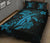 Hawaii Turtle Flower Polynesian Quilt Bed Set - Turquoise - Polynesian Pride