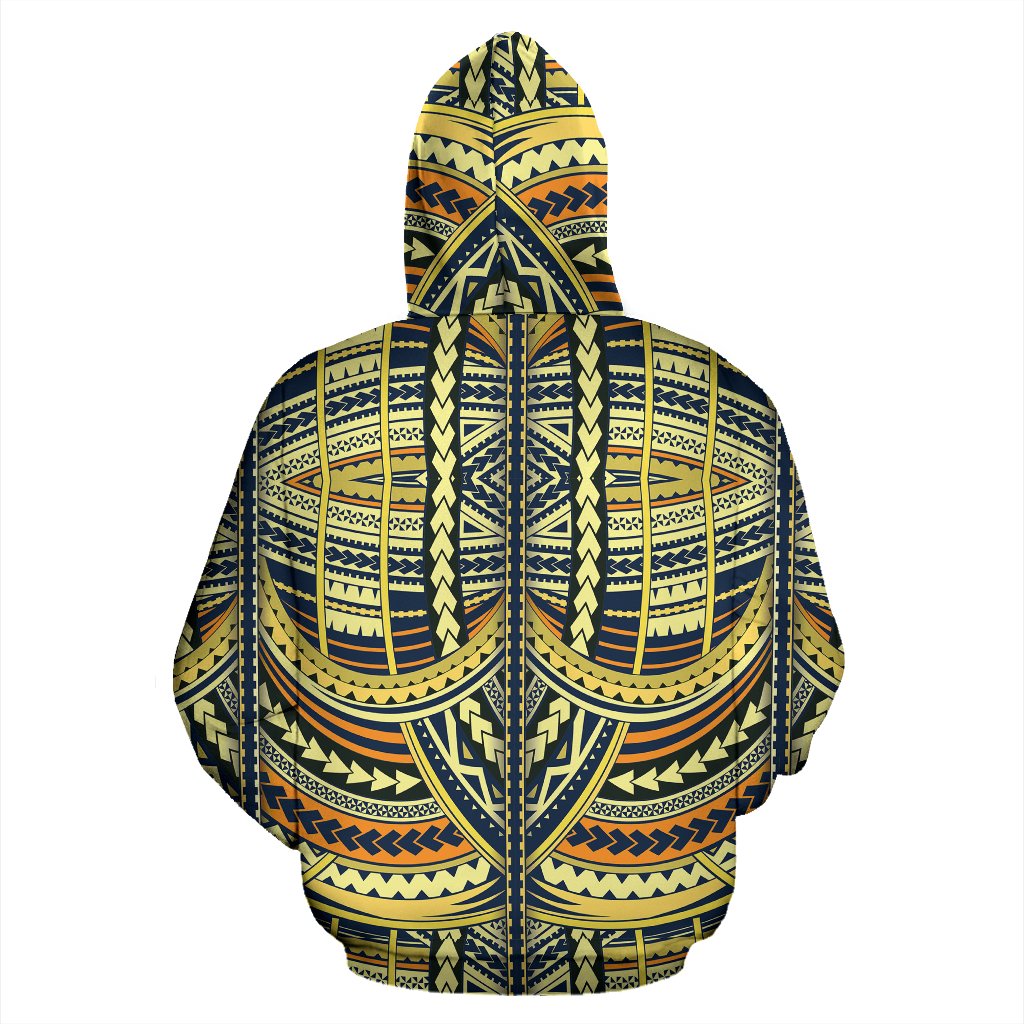 Polynesian Zip up Hoodie Tribal 12 - Polynesian Pride