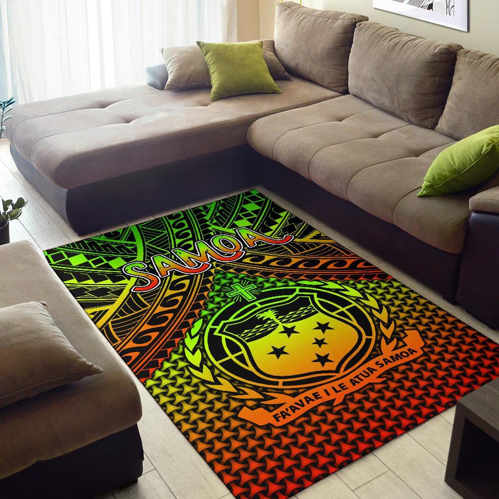 Polynesian Samoa Area Rug - Reggae Vintage Polynesian Patterns - Polynesian Pride