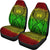 Hawaii Car Seat Covers - Tiki Face Tattoo Reggae - Polynesian Pride