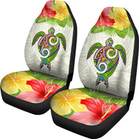 Polynesian Hawaii Car Seat Covers Turtle Colorful - Polynesian Pride