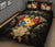 Tonga Polynesian Quilt Bed Set Hibiscus Gold - Polynesian Pride