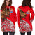 French Polynesia Women's Hoodie Dress - Palm Tree Polynesian Pattern - Polynesian Pride