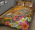 Polynesian Quilt Bed Set - Turtle Plumeria Gold Color - Polynesian Pride