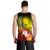 CNMI Men's Tank Top - Humpback Whale with Tropical Flowers (Yellow) - Polynesian Pride