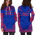 Wallis And Futuna Women's Hoodie Dress - Polynesian Flag Chief - Polynesian Pride