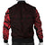 New Zealand Men's Bomber Jacket, Maori Polynesian Tattoo Red - Polynesian Pride