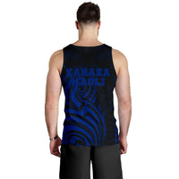 Kanaka Maoli Map Polynesian Tank Top Blue - Polynesian Pride