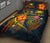 Polynesian Hawaii Quilt Bed Set - Legend of Samoa (Blue) - Polynesian Pride