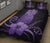 Hawaii Polynesian Pineapple Hibiscus Quilt Bed Set - Zela Style Purple - Polynesian Pride