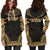 Marshall Islands Women's Hoodie Dress - Polynesian Gold Chief - Polynesian Pride