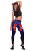 Tonga Women's Leggings - Hibiscus Flowers Purple Color Style - Polynesian Pride