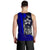 Polynesian Hawaii Men Tank Top Blue - Turtle with Hook - Polynesian Pride
