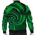 New Zealand Maori Mangopare Men Bomber Jacket Polynesian - Green - Polynesian Pride