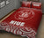 Niue Quilt Bed Set - Niue Coat Of Arms Polynesian Tattoo Fog Red Style - Polynesian Pride