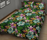 Hawaii Quilt Bed Set Animals And Tropical Flowers AH - Polynesian Pride