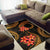 Cook Islands Polynesian Area Rug - Gold Plumeria - Polynesian Pride