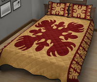 Hawaiian Quilt Pattern Beautiful Quilt Bed Set - Polynesian Pride