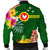 American Samoa Men's Bomber Jacket - Manu'atele Hibiscus Flag - Polynesian Pride