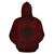 Palau ll Over Hoodie Palau Coat of rms Polynesian Red Black - Polynesian Pride