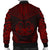 Marquesas Islands Polynesian Chief Men's Bomber Jacket - Red Version - Polynesian Pride