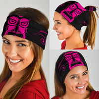 Hawaii Tiki Polynesian Bandana 3-Pack - Pink - Polynesian Pride