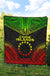 Cook Islands Premium Quilt - Cook Islands Flag Polynesian Chief Reggae Version - Polynesian Pride