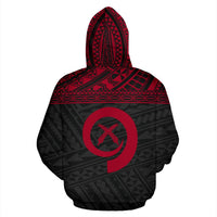 Vanuatu Polynesian Zip up Hoodie Red - Polynesian Pride