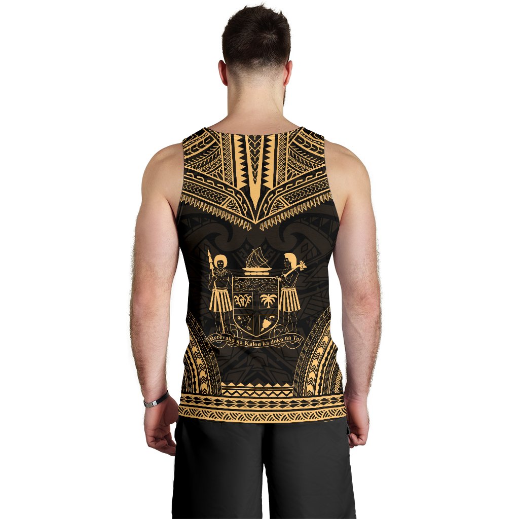 Fiji Men's Tank Top - Polynesian Chief Gold Version - Polynesian Pride