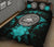 American Samoa Polynesian Quilt Bed Set Hibiscus Turquoise - Polynesian Pride