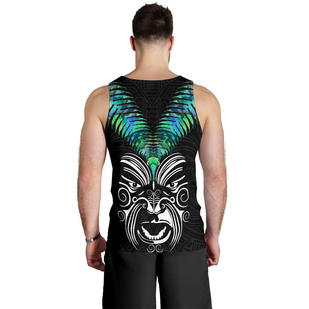 New Zealand Maori Moko Men'S Tank Top Paua Shell - Polynesian Pride