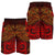 Guam Polynesian Men's Shorts - Red Shark Polynesian Tattoo - Polynesian Pride