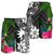 Nauru Men Shorts - Turtle Plumeria Banana Leaf - Polynesian Pride