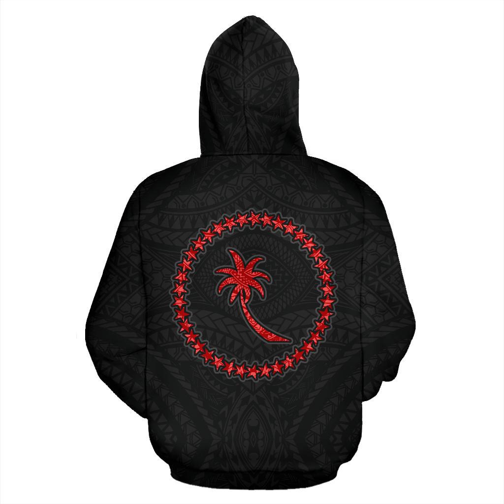 Chuuk Hoodie Micronesia Chuukese Warrior Red - Polynesian Pride