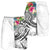 Tonga Polynesian Men's Shorts - Summer Plumeria (White) - Polynesian Pride