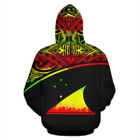 Tokelau Polynesian ll Over Custom Hoodie Reggae Curve - Polynesian Pride