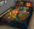 American Samoa Polynesian Quilt Bed Set - Legend of American Samoa (Blue) - Polynesian Pride