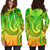 New Zealand Maori Mangopare Women Hoodie Dress Polynesian - Green - Polynesian Pride