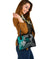 Samoa Custom Personalised Shoulder Handbag - Samoa Seal Wave Style (Green) - Polynesian Pride