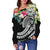 Tahiti Polynesian Women's Off Shoulder Sweater - Summer Plumeria (Black) - Polynesian Pride