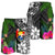 Tonga Men Shorts - Turtle Plumeria Banana Leaf - Polynesian Pride