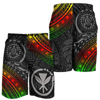 Hawaii Polynesian Men's Shorts - Kanaka Maoli Hawaiian Map - Polynesian Pride
